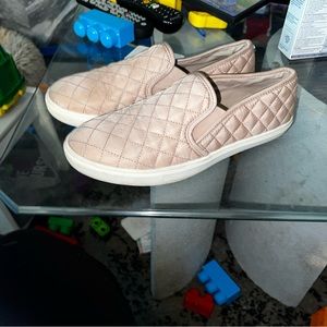 Light pink slip on shoes